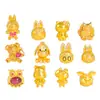 Pu Zuoqiang Cor-Preservante Dourado Areia Acessórios DIY Urso de Pelúcia Pingente de Porco Pingente Cartoon Tridimensional Colar para Mulheres