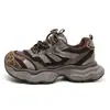 BR520 Zapatos de Padre con Suela Gruesa Estampado de Leopardo para Mujer Otoño/Invierno 2026 Zapatos Deportivos Casuales Versátiles Transpirables con Cordones para Correr
