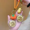 Chaveiro Pingente da Boa Sorte Banhado a Ouro 999, Alça de Celular, Pingente de Bolsa, Presente para o Festival do Meio do Outono