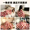Manta a Cuadros con Estampado de Dibujos Animados Personalizada DIY Diseño de Impresión de Mercancía de Anime Manta Decorativa Calidez Otoño Invierno Manta para Sofá