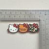 Nueva serie de gato KT con estampado de leopardo para otoño e invierno, estrella de cinco puntas, lazo, accesorios acrílicos, tocado DIY, material hecho a mano, lote