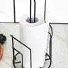 Soporte para rollo de papel de cocina estante para rollo de papel hogar sala de estar simple dormitorio estante para papel de cocina estante vertical para film plástico multiusos
