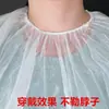 Aceite Desechable para Teñir el Cabello Chal Elástico Delantal Transparente Impermeable y Anti-Manchas Secador de Pelo Salón de Belleza Empaque Independiente