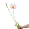 Amapola islandesa artificial aterciopelada estilo pintura al óleo tamaño grande accesorios para fotografía de bodas decoraciones florales para pasillo de bodas y escaparates