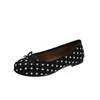 Bailarinas de lunares estilo francés para mujer, nuevos zapatos planos slip-on para primavera-verano 2026, zapatos Mary Jane planos bajos