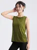 Conjunto de Ropa de Yoga, Ropa de Fitness, Tops Deportivos para Correr para Mujer, Ropa de Entrenamiento de Pilates, Chalecos, Blusas sin Mangas de Secado Rápido, Verano