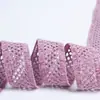 Cinturón de malla hueca de felpa de alta calidad, cinturón de flocado, tejido de terciopelo, accesorios para el cabello de ropa, caja de regalo, embalaje de ramo floral
