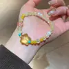 Pulsera de Cristal con Borla de Amatista Natural y Perlas Pulsera de Lujo Ligero de Gama Alta Nueva Moda China Joyería para Mujer