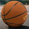 Bola de Basquete de Couro Genuíno Tamanho 7 Tamanho Padrão de Basquete 5 Couro de Boi Bola de Basquete para Adultos, Estudantes e Crianças, Adequada para Uso Interno e Externo, com Serviço de Gravação Disponível