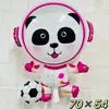 Balão Fofo de Panda Gigante Panda Segurando Bambu Balão de Filme Leve Animal de Desenho Animado Panda Flutuante Bola de Ar Sem Vedação