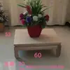 Silla de Golpeo de Madera Maciza Taburete Zen Taburete de Yoga Chino con Patas de Pan Taburete Cuadrado Blanco Crudo Taburete Pequeño Bajo Ventana de Bahía Tatami Silla Zen