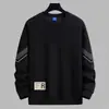 Moletom Casual com Gola Redonda 280g Estilo Primavera e Outono Masculino Solto Versátil Tendência Pulôver