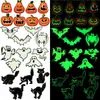 Ímã de carro de abóbora de Halloween e bruxa, best-seller transfronteiriço, ímã de porta de garagem e geladeira de morcego de Halloween que brilha no escuro