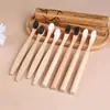 Venda Direta de Fábrica de Escovas de Dente Infantis com Dez Mil Cerdas, Cerdas Macias Onduladas de Carvão de Bambu, Escovas de Dente de Bambu com Dez Mil Cerdas para Proteção da Gengiva, Venda Quente Transfronteiriça