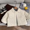 Chaqueta Acolchada para Niños Invierno 2025 Otoño e Invierno Elegante Cálida Engrosada Chaqueta Infantil Negra