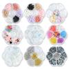 Sete Lotes Misto Camélia Nail Art Joias Bow Flat Diamond Lollipop Nail Art Bola de Aço Pequena Pearl Square Diamond
