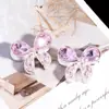 Nuevas cuentas sueltas de lazo de mariposa de aleación, cuentas con agujero recto, cuentas para cadena de teléfono móvil DIY, llavero, cadena para bolso, accesorios de joyería