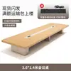 Mesa de conferência grande, conjunto de mesa e cadeira para negociação de escritório e recepção, mesa de conferência laqueada, mesa longa, mesa painel moderna simples