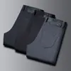Outono e Inverno 2025 Novas Calças Casuais Masculinas Espessas, Não Amassam, de Luxo Acessível, Business, Elásticas, Retas, Longas, Roupa Masculina