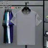 Camiseta de Manga Corta de Seda Helada para Hombre de Verano de Secado Rápido Media Manga Tres Rayas Deportes al Aire Libre Correr Fitness Holgada Estampable LOGO