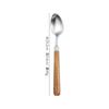 Cuchillo de Acero Inoxidable 304, Tenedor, Cuchara, Mango de Madera Huali, Cuchillo para Bistec para Hotel y Restaurante, Cuchara para Vajilla Occidental para el Hogar, 5 Piezas al Por Mayor