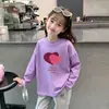 Nuevo Top Infantil Súper Lindo 2026, Hermosa Camiseta Básica, Estampado de Dibujos Animados de Primavera, Algodón Puro, Manga Larga para Niñas