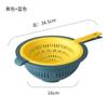 Cesta de drenaje manual creativa para lavar verduras, cesta de plástico azul para lavar frutas y verduras en la cocina, cesta para lavar arroz, lavabo para lavar verduras.