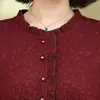Vestido midi estilo retrô, moderno e elegante, perfeito para primavera e outono, novo design de corte solto com cintura marcada e mangas compridas, adequado para mulheres de meia-idade e idosas