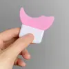 Dispositivo auxiliar para delineador de ojos y pestañas debajo del deflector de media luna herramienta de maquillaje de ojos multifunción para principiantes sombra de párpados de gusano de seda herramienta de maquillaje de belleza