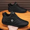 Zapatos Slip-On para Hombre Transfronterizos, Zapatos Deportivos Planos Impermeables de Invierno, Zapatos Casuales de Trabajo para Hombre Negros, Zapatos para Conducir