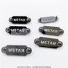 Bolsa de Veludo para Joias Personalizadas Marca Matar Produção Caixa de Pedra Preciosa Jade Etiqueta de Metal Chapa de Ferro Cortada