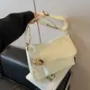 Bolso bandolera versátil de color sólido minimalista para mujer, bolso de hombro casual estilo japonés para la escuela y el trabajo, bolso mensajero de lona