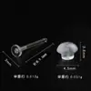 No Alérgico 3mm Ranura Resina Flat Ear Needle Arete Transparente Joyería Adhesiva Joyería Hecha a Mano Accesorios de Joyería DIY