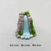 Lago de paisaje falso cascada piedra musgo micro paisajismo jardinería adorno diy accesorios adornos pequeños