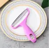 Rallador de Colador Pelador de Acero Inoxidable Cuchillo para Rallar Rebanador de Verduras Pelador Diseño de Boca Ancha para Pelar