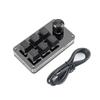 Teclado Mecánico Pequeño, Teclado Personalizado con Perillas, Switches Rojos Intercambiables en Caliente, Teclado para Gaming y Edición