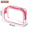 Bolsa de Armazenamento de Maquiagem de PVC Transfronteiriça Bolsa de Higiene Pessoal Portátil para Viagem Bolsa de Armazenamento Impermeável de Grande Capacidade Logo Personalizável