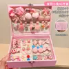 Set de Regalo Caja de Accesorios para el Cabello Infantil, Pinzas para el Cabello Estilo Princesa para Niñas, Gomas para el Cabello, Adornos para la Cabeza Lindos de Dibujos Animados, Regalo de Cumpleaños, Estilo de Alta Gama