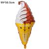 Globo de Helado Caricatura Cono Paleta Forma Especial Bebida Fría Película de Aluminio Fiesta de Helados Decoración de Verano Papel de Aluminio Creativo