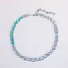 Super Flash Joyería de Mano de Lujo Llena de Diamantes y Circonitas Popular Collar para Mujer Cadena para Clavícula Geométrica Degradada Versátil Joyería al por Mayor