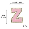 Bordado por Computadora 26 Letras Autoadhesivas de Doble Capa con Borde Dorado Termofusibles Parches de Bordado para Toallas para Ropa, Zapatos, Sombreros y Manualidades Hechas a Mano