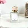 Botella de Perfume de Vidrio de Alta Gama 30ml 50ml Botella con Atomizador Reutilizable Rellenable Exquisita Botella de Fragancia Portátil con Tapa de Madera
