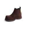 Estación Europea 2025 Otoño Nuevo Botas Martin con Aumento de Altura Interior Retro Cabeza Grande Cuero Nobuck Aly Botines Casuales para Mujer