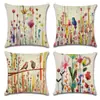 Fundas de Almohada Personalizadas con Estampado Retro de Animales y Flores Más Vendidas de Amazon para Decoración de Sala de Estar y Sofá en Casa Cojines