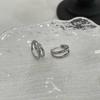Pendientes de lujo ligeros con diamantes superbrillantes y de nicho para mujer, estilo coreano, de alta gama, con hebilla de doble capa y diseño de celebridades de Internet.