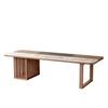 Nova Mesa de Chá de Madeira Maciça Estilo Chinês com Tampo Grande e Combinação de Cadeiras Mesa de Café para Escritório Zen Mesa de Chá Simples de Tronco Kung Fu