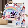 Pijama para Niños Traje de Manga Larga Primavera y Otoño Pijama para Niñas Ropa de Casa para Niños Ropa de Bebé de Dos Piezas Ropa Infantil Tailandesa