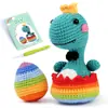 Paquete de Materiales de Crochet Más Vendido de Amazon Serie de Animales Hilo Worsted Crochet Regalo Navideño Juguete Video en Inglés