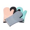 Guantes de silicona + algodón con patrón ondulado antideslizante, resistentes al desgaste y anti-escaldaduras, guantes protectores para horno microondas, de silicona para cocina y horno.