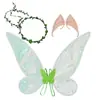 Alas decorativas para niños y adultos de nueva llegada transfronterizas con luces, accesorios para actuaciones de festival, alas de mariposa coloridas plegables